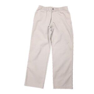 Eddie Bauer Pants Beige 100% Cotton Straight Leg Men's Medium